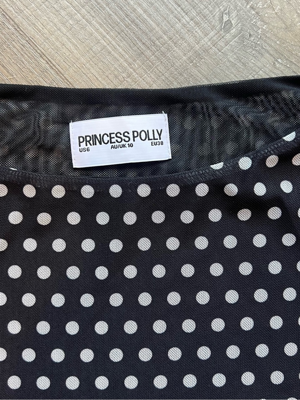 Princess Polly Top Of Mind Maxi Dress Black Polka Dot - Picture 4 of 5